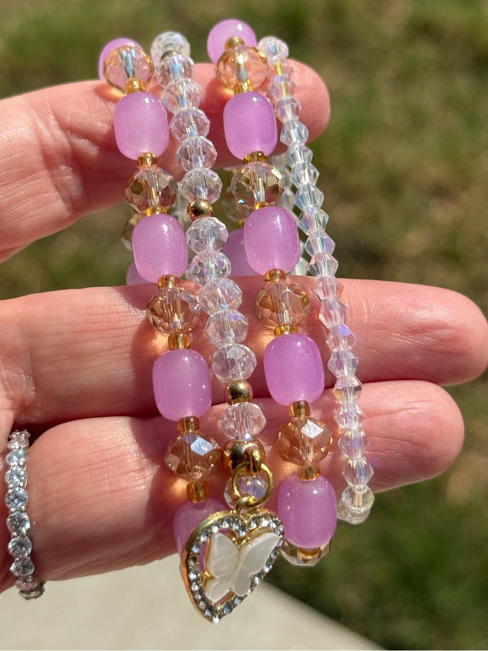 Beaded Stretch Bracelet Set (4)